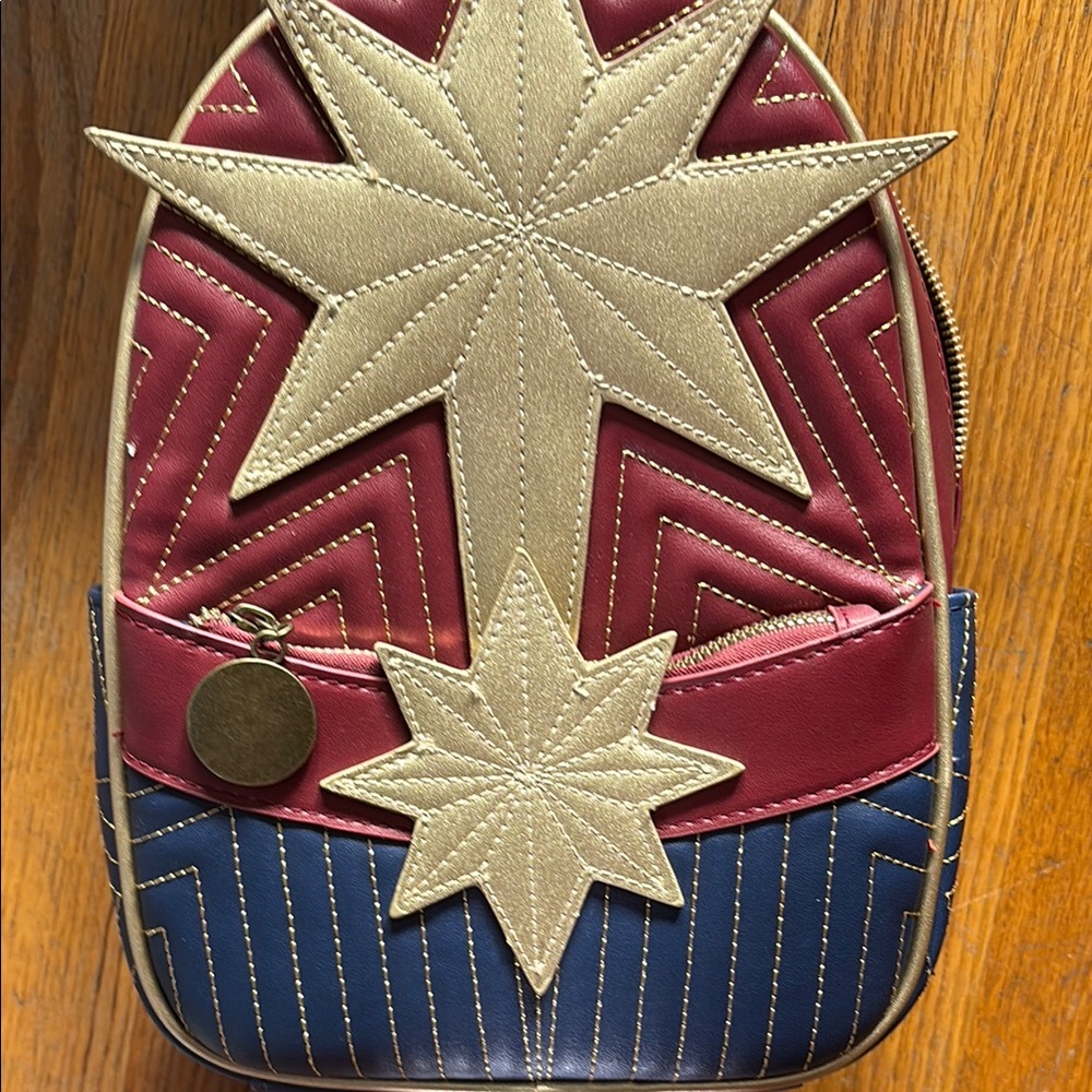 Gold and Red Star Backpack